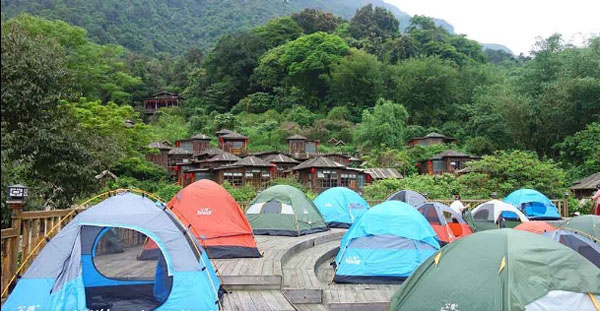 九州驿站（天门沟驿站树屋度假村）  户外双人帐篷